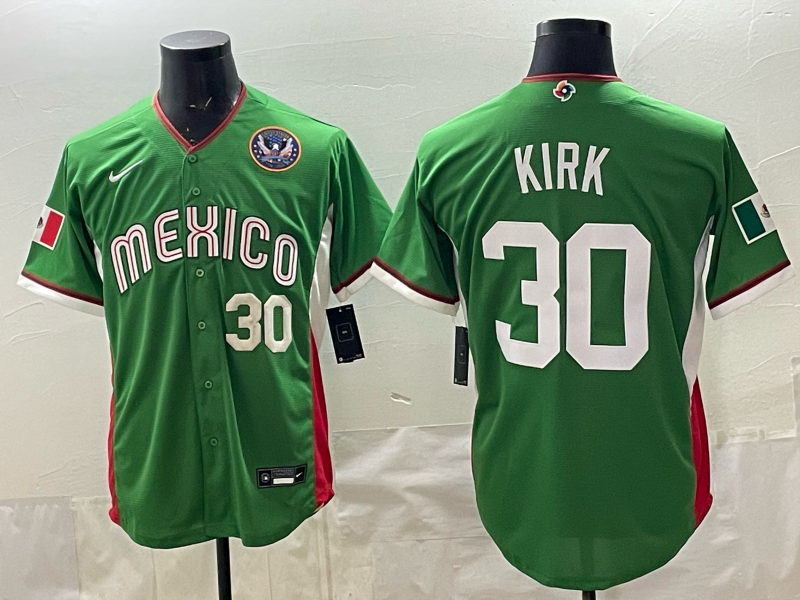 Men 2026 World Cub USA #30 Kirk green Nike MLB Jersey 006->more jerseys->MLB Jersey